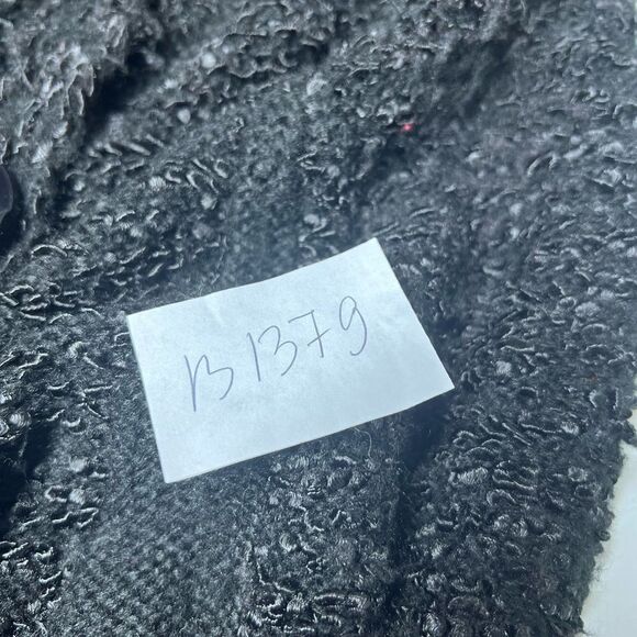 Patrizia Luca Milano Boucle Ruffle Button Down Cardigan Sweater Size M Black - Picture 16 of 16